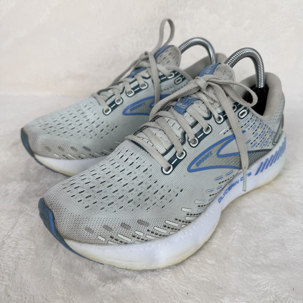 Brooks Glycerin GTS 20 Women’s Size 10 M Running Shoes Light Cool Blue